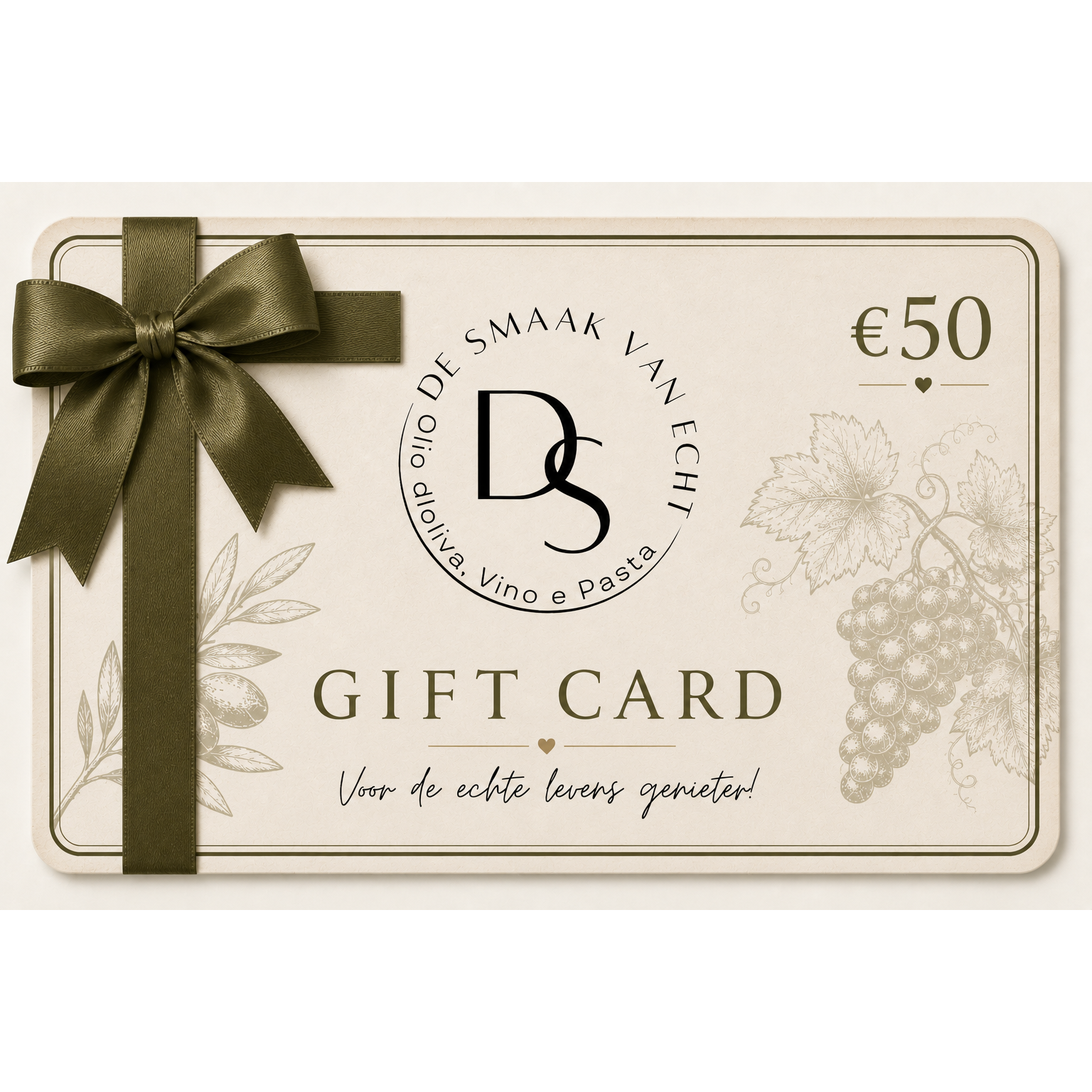 De Smaak Van Echt Giftcard!